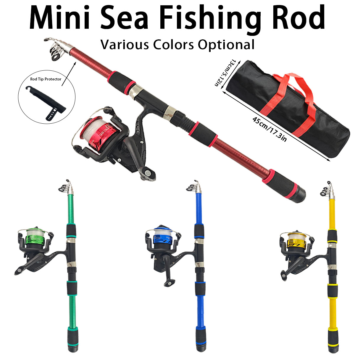 Reel Bag - Mini canne à pêche télescopique pour