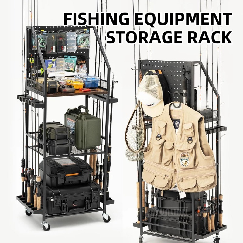 Fly Reel - Support de rangement authentique pour cannes