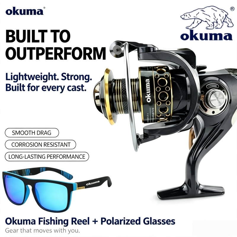 Trolling Reel - Moulinet de pêche OKUMA-Spinning, moulinet de