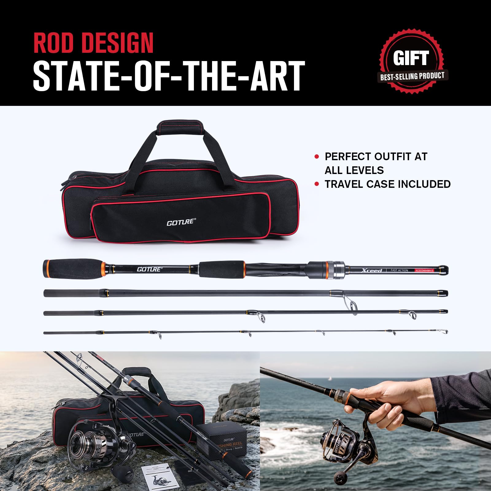 Ensemble canne à pêche et moul - Reel Bag avis et prix