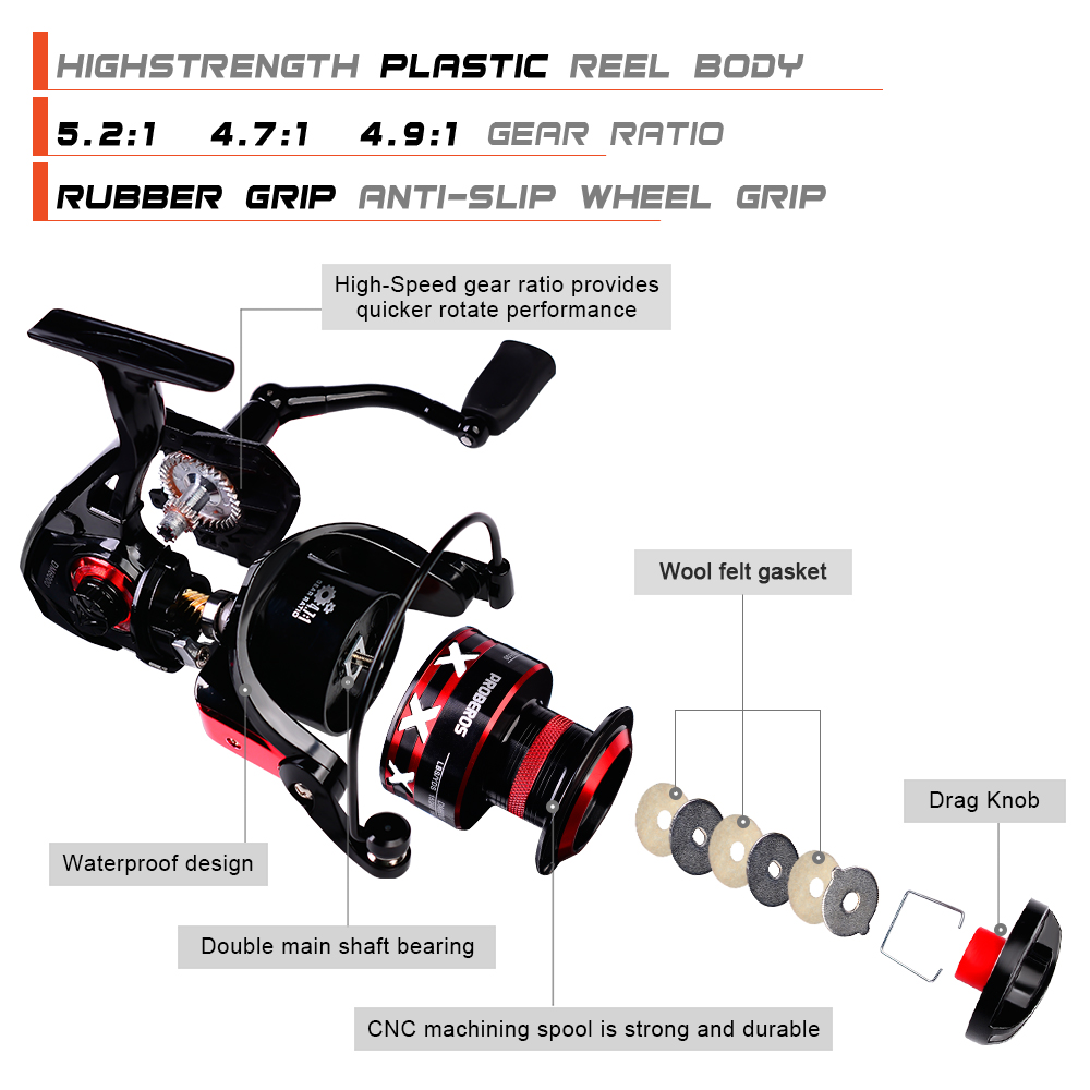 PROBEROS moulinet de pêche 9-2 - Surf Reel avis et prix